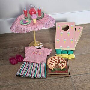 American girl time for a party set